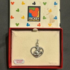 Vintage Disney Minnie‎ Mouse Sterling Silver Charm Mickey Unlimited